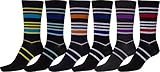 Sakkas Men's Classic Patterned Dress Socks Value 6-Pack