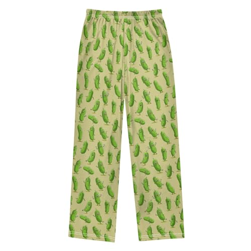 Pajama Bottoms, Cartoon Funny Cucumbers Pajamas Pant Sleep Long Pants Lounge Wear Sleepwear Pjs2