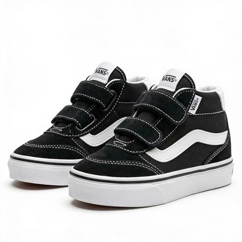 Vans WardSneaker für Herren, schwarz/weiß, 2 UK Child – Ansicht 3