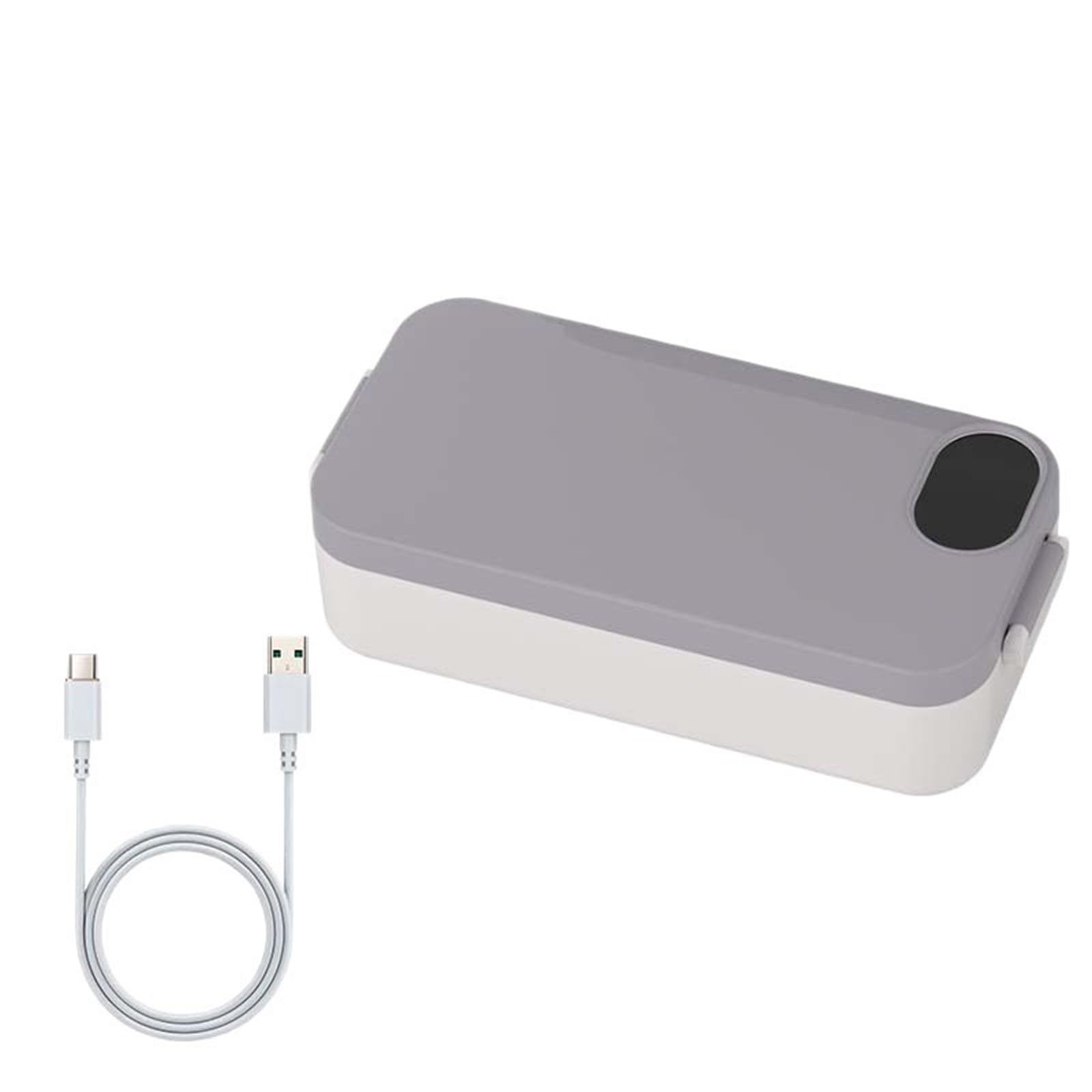 Contenitore per alimenti isolato con sistemi di riscaldamento elettrico, struttura in acciaio inox per una facile pulizia e durata, contenitore per il pranzo per studenti
