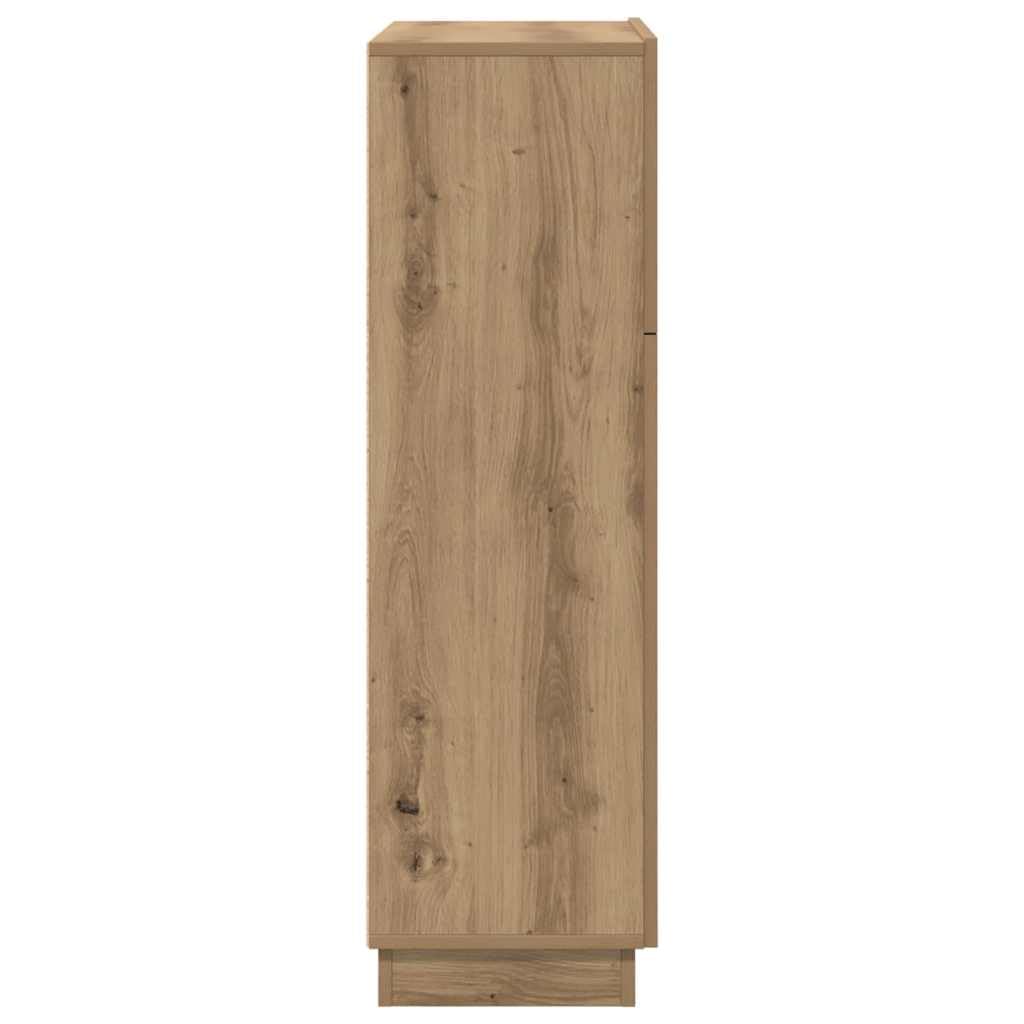 vidaXL Scrivania con Porta Rovere Artigianale 71,5 x 31,5 x 106,5 cm, Scrivania per Ufficio Moderno, Design Compatto, Tavolo Resistente, mensole per Il Riposo, Stile Minimalista