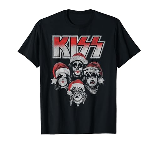 Image of KISS - Detroit Rock Santa T-Shirt, Men, Black, Medium
