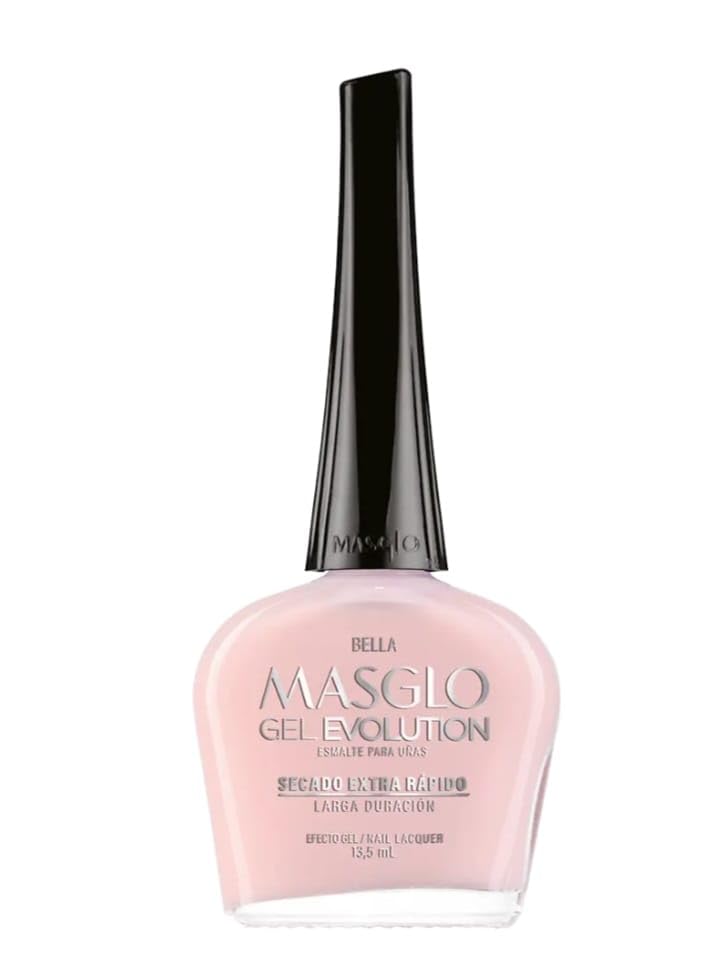 Miniatura 1 de MASGLO GEL EVOLUTION Esmalte de uñas efecto gel, no requiere lámpara UVLed, duración hasta 12 días, 1 pieza de color (BELLA) Gel sin necesidad de