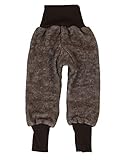 Made in Germany Cosilana Baby Fleece-Hose mit Bund kbT Wolle Bio Baumwolle (86-92, Braun-Melange)