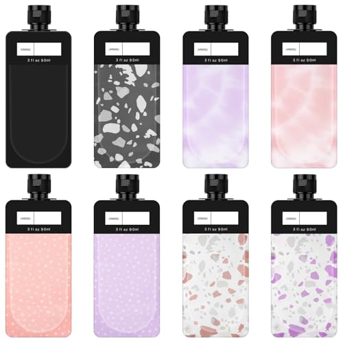 8 StückTragbare Reiseflüssigkeitsbeutel,90ml Reiseflaschen...