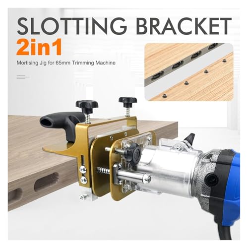 Gabarit à mortaiser pour machine 65 mm support de rainurage 2 en 1 réglable menuiserie