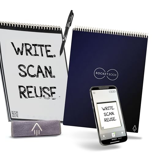 Rocketbook Flip Reusable Notebook (Letter, Ruled, 40 Pages)