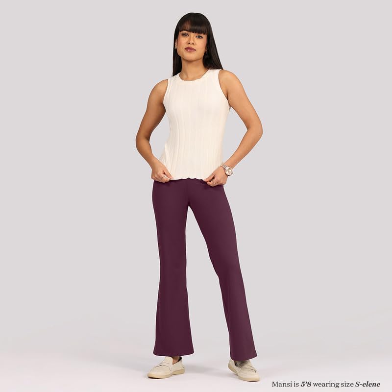 Image of BlissClub Ultimate Flare Pants Lite Tall for Women Above 5'5 ft