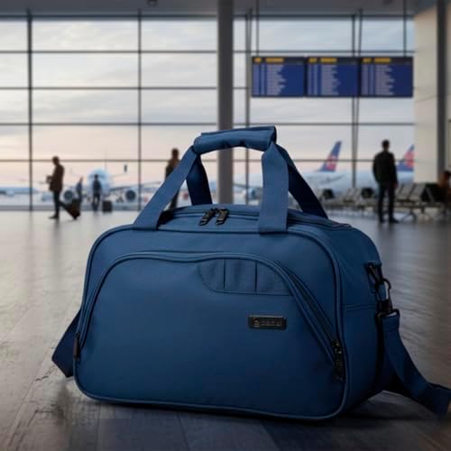 Sac De Voyage Cabine Benzi 7067 - Bleu Marine - 40x25x20 Cm - Format Low Cost