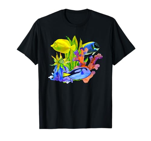 Yellow Tangs Reef Saltwater Marine Aquarium Fish Tank Gift T-Shirt