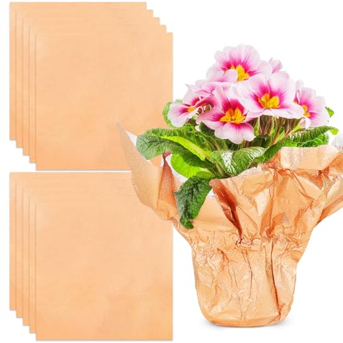 Verdanzia 10 PCS Foil Wrap for Potted Plant, 19.7×19.7 inche