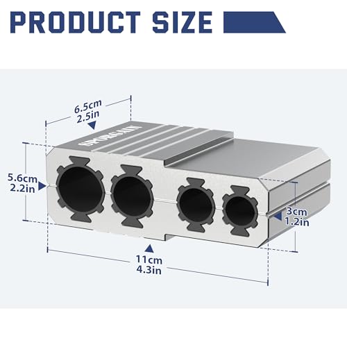 Image of Universal Barrel Vise Clamp with Magnetic Assembly, Aircraft-Grade Aluminum, Fits .550-.920 inch Barrels, Anti-Marring Rubber Lining