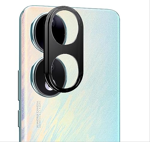 GIOPUEY Camera Lens Protector Compatible with Honor 90,[2 Pack] Camera Lens Metal Protectors [Does Not Affect Imaging] 360° Camera Protection for Honor 90 (Black)