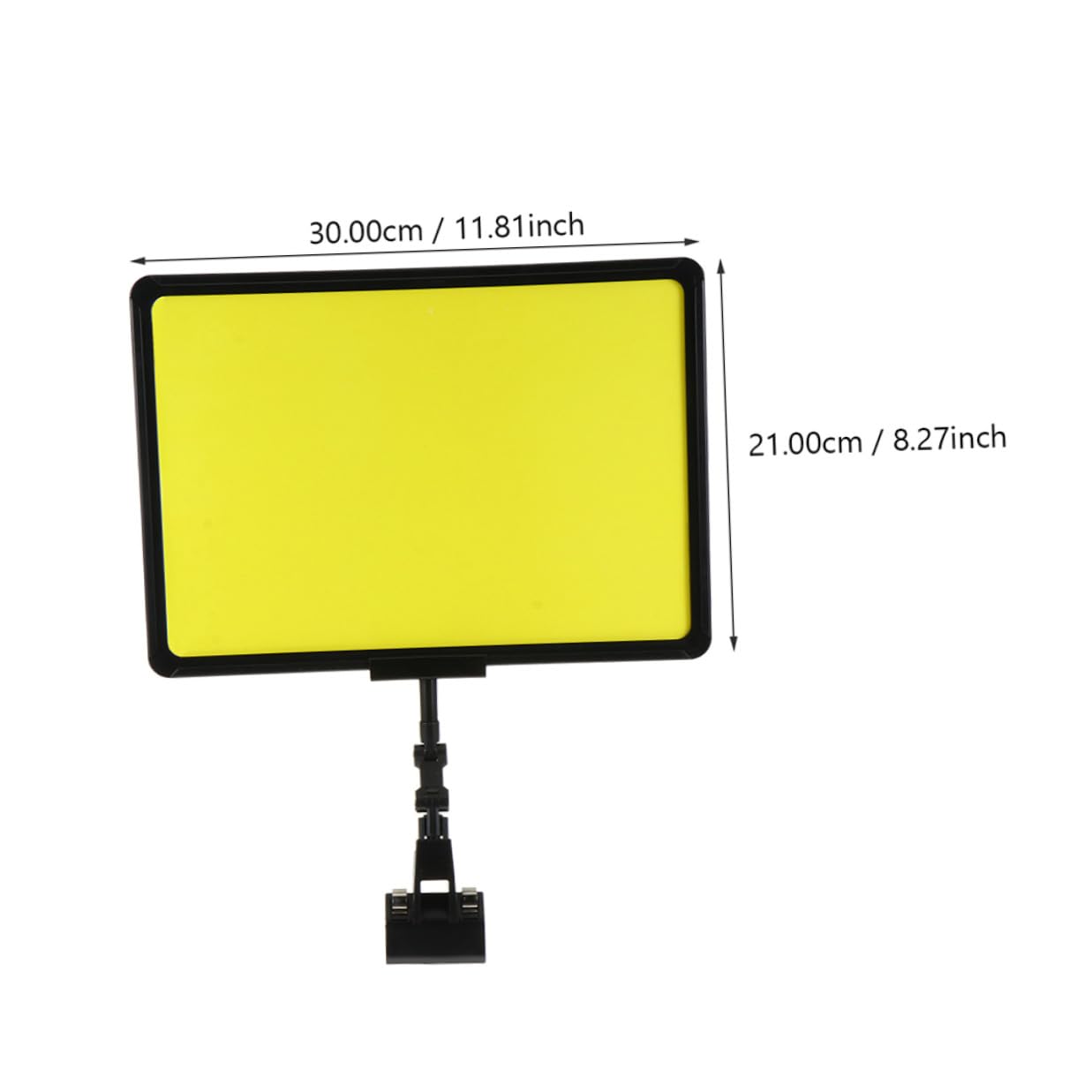 Set da 3 Supporti per Cartelli Prezzi in Plastica con Clip Espositore Multifunzione per Supermercati e Negozi Porta Cartellini da Banco Leggero e Resistente per Pubblicità e