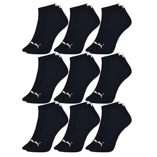 Puma Kit 9 Pares Meias Sapatilha Cano Curto Everyday Esportiva Masculino Adulto, 9 Preto, 39-43