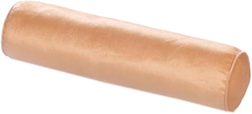 Miniatura 2 de Almohada de cuello cilíndrico suave de terciopelo, almohada cervical larga, lavable, almohada redonda para cuello, piernas y rodilla (Mauva pálido