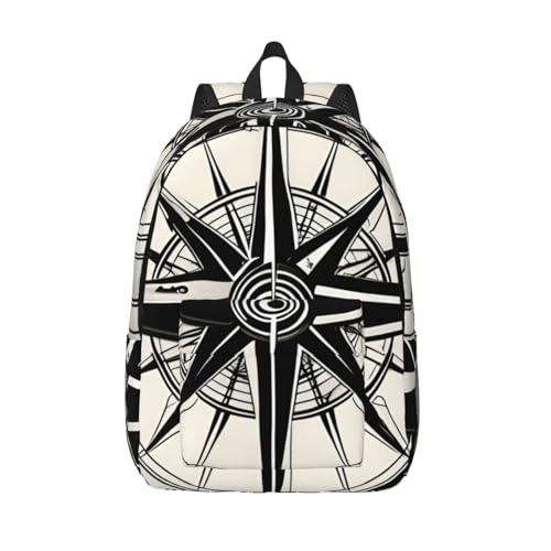 Sac à dos en toile imprimée WURTON Law of the Compass polyvalent mixte