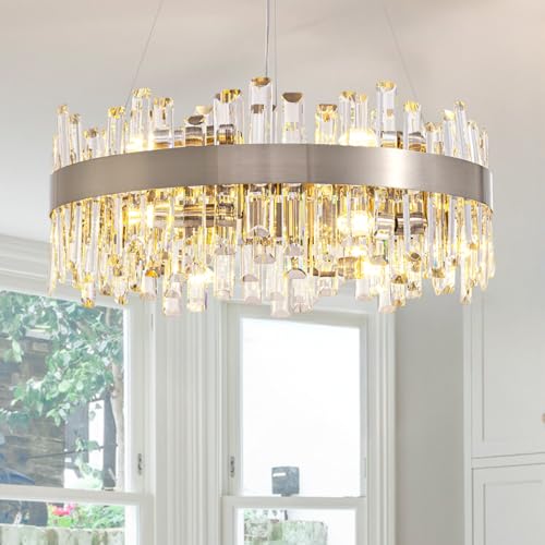 Siljoy 2-Tier Crystal Chandelier