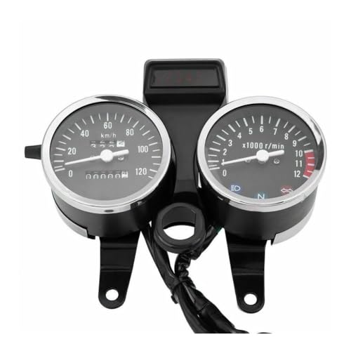 Tachymètre moto double jauge et compteur vitesse numérique anti-éblouissement
