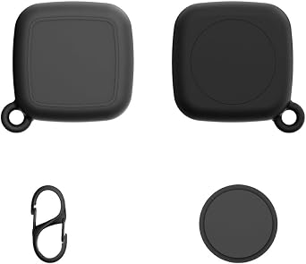 Waterproof Silicone Case for Tile Mate 2022, 360 Protection, Full Signal & Sound, with Carabiner Black