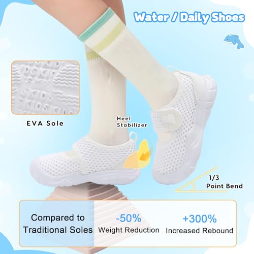 Image of BARERUN Toddler Water Shoes Infant Baby Swim Shoes Kids Barefoot Sandals