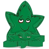 CHUNNIN 50PCS Weed Leaves Party Plates 8.7inch Green Pot Leaf Shape Paper Dinnerware Weed Leaves Themed Tableware Set 420 Gathering Picnic Celebrations Decor for Adults Birthday Supplies