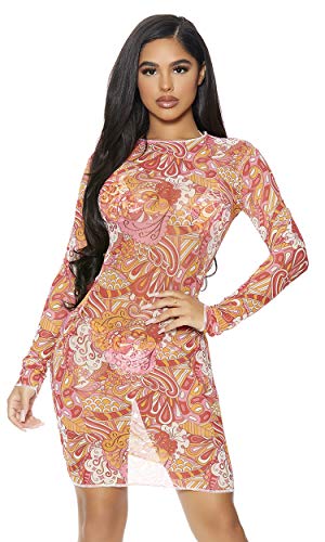 Vestido de encubrimiento Forplay rojo grande para lucir ideal en el chiringuito