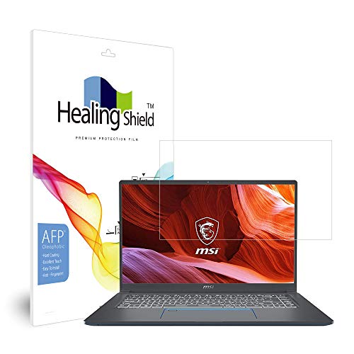 Healingshield �X�L���V�[���t���ی�t�B���� Screen Protector Oleophobic AFP Clear Film Compatible with MSI Prestige 15 A10SC