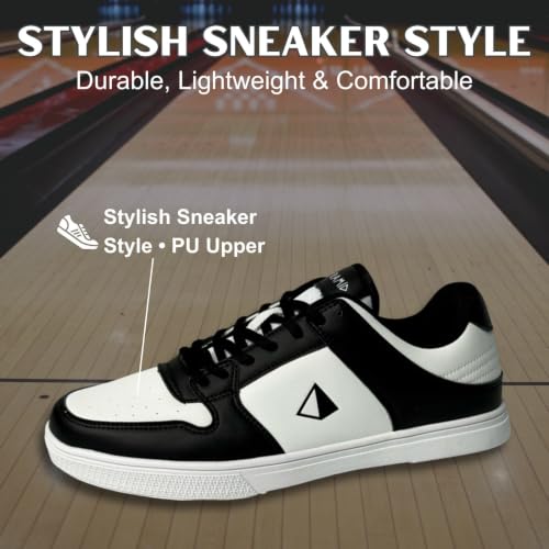 Image of Pyramid Men's Path Lite Seamless Mesh Bowling Shoes - Lightweight Seamless Design, Athletic Fit, Breathable Knit Upper, Universal Slide Soles