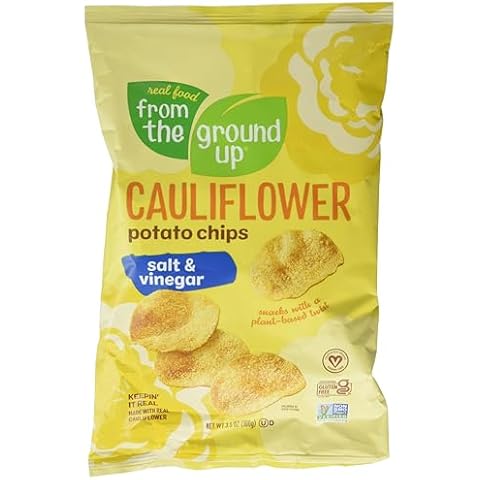 FROM THE GROUND UP Salt & Vinegar Cauliflower Chips, 100 GR Cover