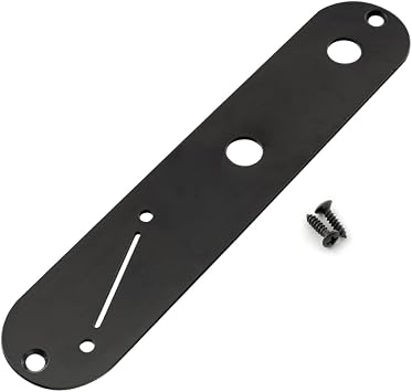 32MM الصلب لوحة التحكم عن بعد مع ضيق الأواني ثقب تباعد وزاوية التبديل فتحة ل Telecaster الغيتار الأسود