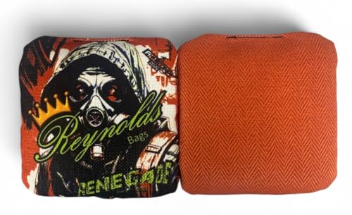 Renegade Gas - Reynolds Cornhole Bags - 2025 ACL Approved - AS SEEN ON ESPN - Professional Cornhole Bags (Orange)