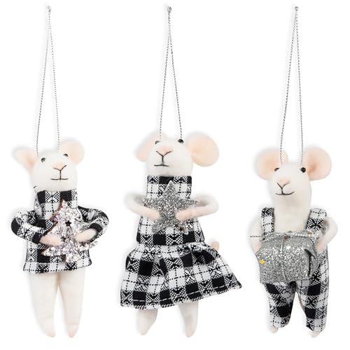 Trimits Needle Felting Mice – Christmas Tree Decorations for Kids &...