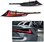 inginuity time LED Tail Lights with Trunk Lamp For Lexus 2014 2015 IS250 2016 2017 IS200t 2016-2020 IS300 2014-2020 IS350 Start Up Animation Sequential Facelift Lamps (Cannot Fit IS350C & IS250C )