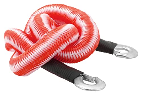 Compass 01235 Elastic Tow Rope 3000 kg with Carabiners