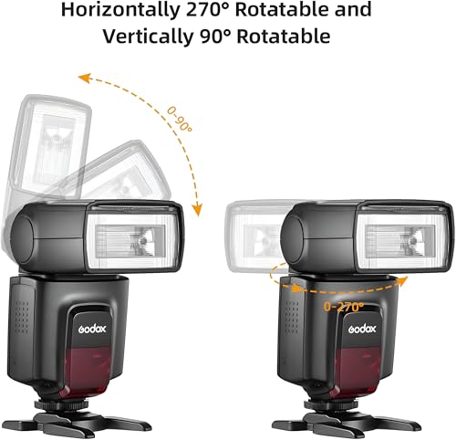Image of Godox TT560II Wireless 433MHz GN38 Camera Flash Speedlite Light with Built-in Receiver with RT Transmitter Compatible for Canon Nikon Sony Olympus Pentax Fuji DSLR Cameras with Standard Hot Shoe