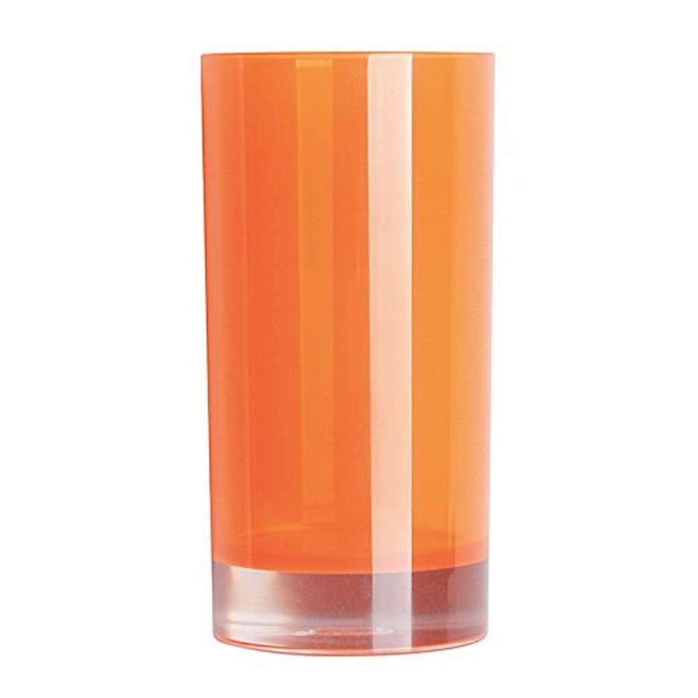 Excelsa Toothbrush Tumbler, Orange, 6.3 x 13 cm