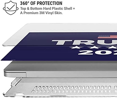 Skinit Case + Skin Compatible with MacBook Air 13in M1 (2021) Originally Designed Trump 2020 Blue Design