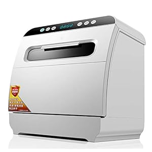 Table Top Vaatwasser, volautomatische Mini Vaatwasser Huishouden, intelligent Desinfecteer Drogen, 8 sets van bestek, 5…