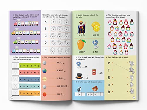 Image of 201 English Activity Book: Fun Activities and Grammar Exercises | Alphabet & Words, Rhyming & Opposites | Ages 5-9 | 4+ Hours of Interactive Learning
