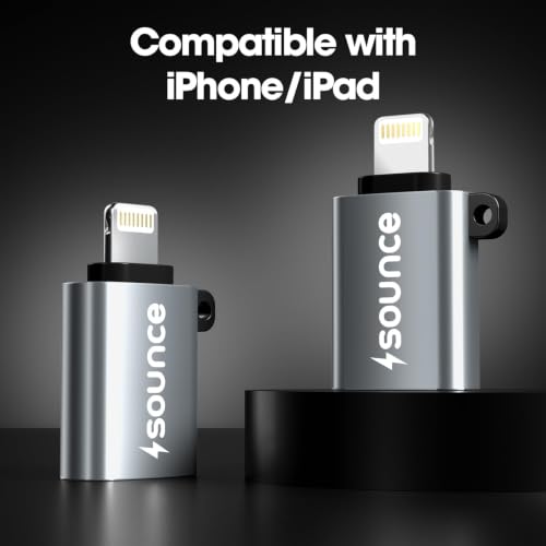 Image of Sounce OTG Adapter, USB Female to OTG Connector for Android Smartphones & Tablets, Supports Pen Drive, USB Flash Drive, Keyboard, Mouse, Card Reader & Gamepad (Silver)