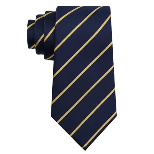 Image of Luckyvestir Striped Ties for Men Classic 3.15 inch Men's Tie Formal Neckties for Business Graduation Dinner Wedding