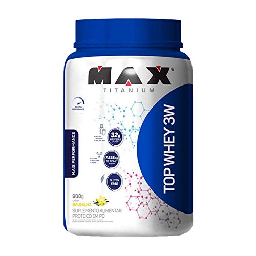 TOP WHEY 3W (900G) - MAX TITANIUM - Morango