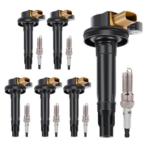 Ignition Coils Pack UF646 DG549 & Iridium Spark Plugs Kits 3.5L EcoBoost…