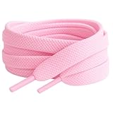  Rose pâle de couleur Plat Lacets de chaussures pour chaussures de skate Baskets, Hi TOPS, Chaussures, Bottes Converse est Converse Pumas Lacets Lacets de 10 mm de large - Rose - Pale Pink Baby Pink,