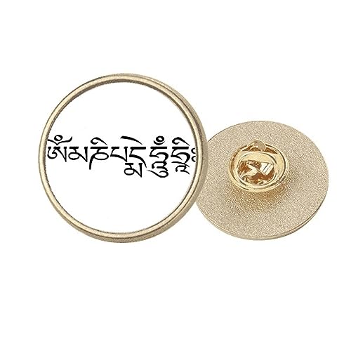 Broche ronde métal doré personnage culturel M un cadeau idéal et symbolique