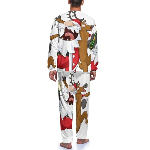 Vêtements De Nuit Homme Père Noël aux finitions soignées pour l'hiver