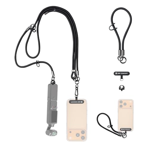 [K&F CONCEPT] �X�}�z�X�g���b�v Osmo Pocket 3�p �l�b�N���X�X�g���b�v 2-in-1 1/4�C���`�l�W�t�� �������߉\ �����h�~ ���|�� ��|�� �������� �X�}�z/�A�N�V�����J����/�R���p�N�g�J�����Ή�