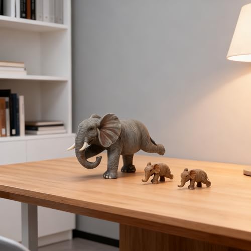 Figuras Familia Elefante Yoga 3 Piezas Decoración Hogar miniatura 4