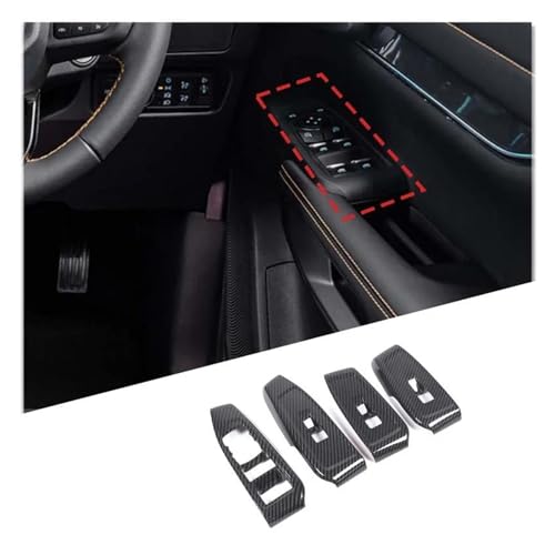 Cadre bouton commande de levage en verre carbone ABS accessoire modification Ranger 2023 - 4